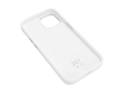 Cubierta Inteligente De Nfc Con Pantalla De Tinta, Proyección Diy Y Marco De Lente De Aluminio Para Iphone 15 Blanca