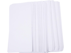 Sobres Gruesos En Blanco De 230x120 Mm, De Papel Blanco, Paquete De 100 Unidades Para Cartas Comerciales.