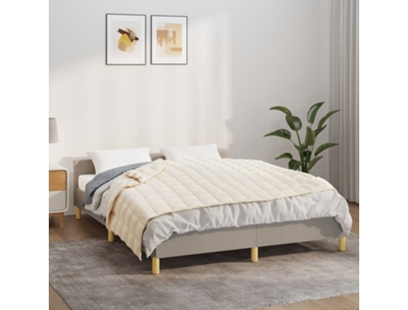 Manta VIDAXL (150 x 200 cm - Tela - Beige)