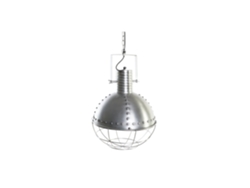 Lampara Techo Hierro Desgastado Plateado 43x43x66cm