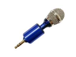 Mini micrófono de condensador para grabación de vídeo, ideal para entrevistas, vlogs y cámaras réflex - Azul - Nostalgia88