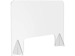 Protector Antisalpicaduras De Acrílico Transparente Con Aislamiento Térmico Para Oficinas Y Comedores. Fácil De Usar.