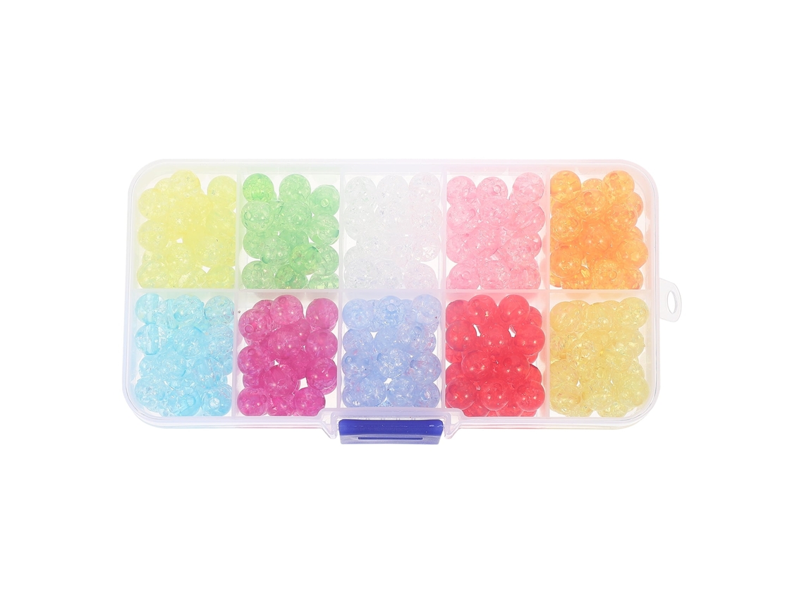Caja De Cuentas Acrílicas Hechas A Mano, Cuentas Sueltas Decorativas Para Pulseras Y Collares.