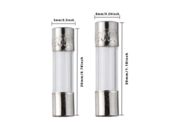 2026dz-kit 200 Piezas Fusibles De Vidrio Automotriz 5x20mm 6x30mm 250v Para Coche Rv Barco Camión