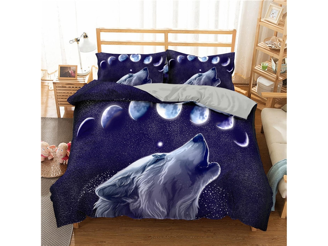 Juego Ropa Cama Piezas Estampado Funda Nórdica Juego Almohada Funda 140x200 Cm 50x75 200x200 220x240