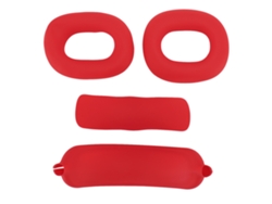 Juego De Fundas De Silicona Para Auriculares Ios Diadema Earpads Rojo