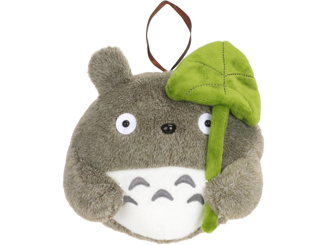 Peluche Totoro Grande con Hojas de Loto, 20 cm
