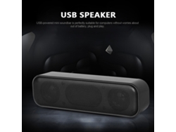 Barra De Sonido Usb Para Escritorio Con Subwoofers De 3 W, Plug And Play Para Ordenador, Portátil Y Televisor.