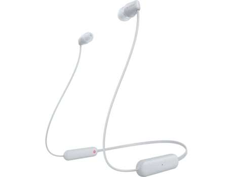 Auriculares Bluetooth SONY WIC100W (In Ear - Micrófono - Blanco)