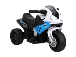Motocicleta Eléctrica Infantil Bmw S1000rr 6v, 2,5 Km/h, 18-36 Meses, Azul, 66x37x44