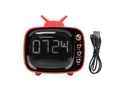 Reloj de mesa (alarma dual, altavoz inalámbrico)