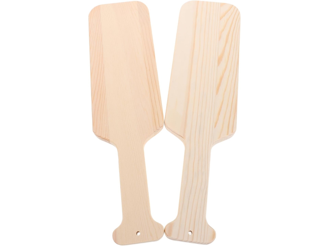 Juego De 2 Remos De Madera Maciza Sin Pintar Estilo Griego Para Decoración Diy.