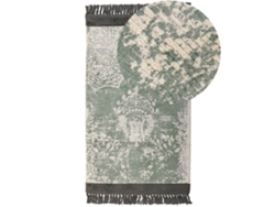 Alfombra de pelo corto BELIANI Akarsu de Viscosa Verde 80x150