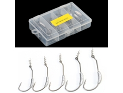 26pcs Anzuelos De Pesca Con Peso Barbados Afilados Accesorios De Pesca Para Carpintero Bait Holder