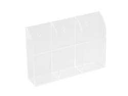Soporte Acrílico Para Mando A Distancia De Aire Acondicionado, Caja De Almacenamiento De Pared De 3 Compartimentos