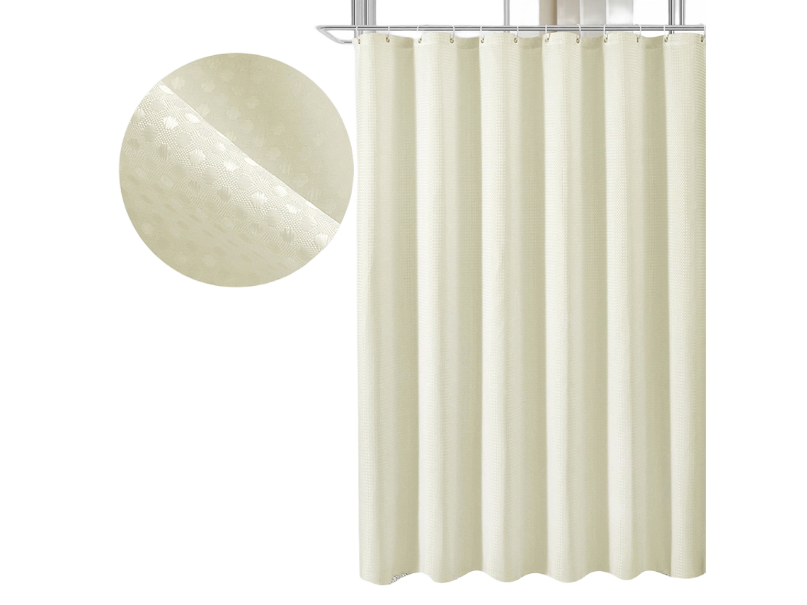 Cortina de ducha impermeable para baño Jortmrd beige