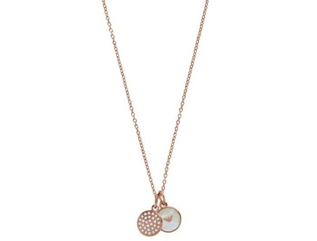 Collar Mujer EMPORIO ARMANI Signature Acero Inoxidable Rosado 43 Cm Ref. 52475
