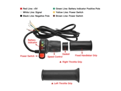 Puño Del Acelerador Con Indicador De Batería Para Bicicleta Eléctrica De 36v/48v, Derecho E Izquierdo.