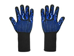 Guantes Resistentes Al Calor Hasta 800 °c - Guantes Resistentes A Los Cortes L5 Para Barbacoa, Cocina Y Soldadura (1 Par De 33 Cm)