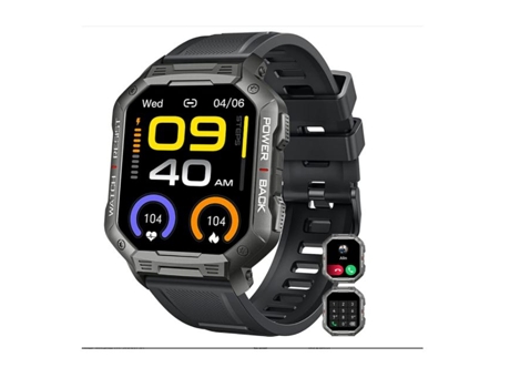 Smart Watch Fitness Tracker: Bluetooth (contestar / hacer llamadas) Smartwatch táctico militar impermeable para teléfonos Android iPhone al aire li...