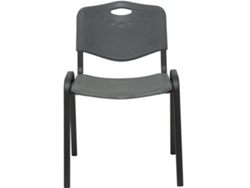 Pack de 4 Sillas de Confidente PIQUERAS Y CRESPO Robledo Gris Escuro (PVC)