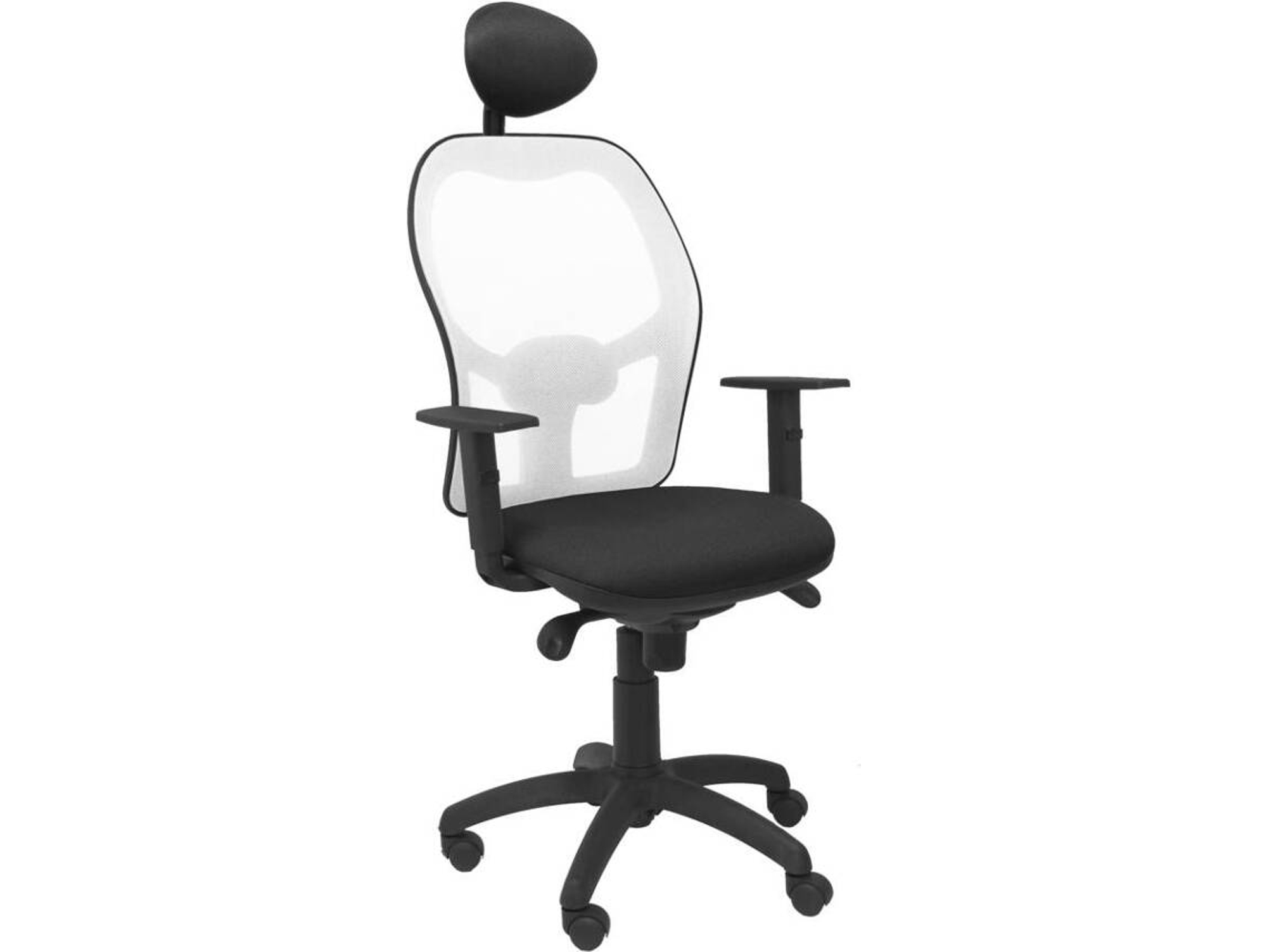 Silla de Escritorio Operativa PYC Jorquera C Negro B (Brazos Ajustables - Malla)