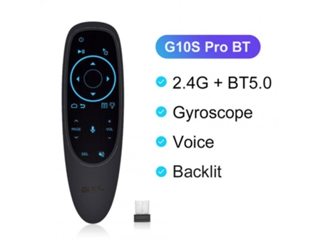 Mando TV Smart Voice Wireless Air Fly Mouse 2.4G G10 G10S Pro Giroscopio Jump Learning Compatible para Android Tv Box G10S Pro Bt