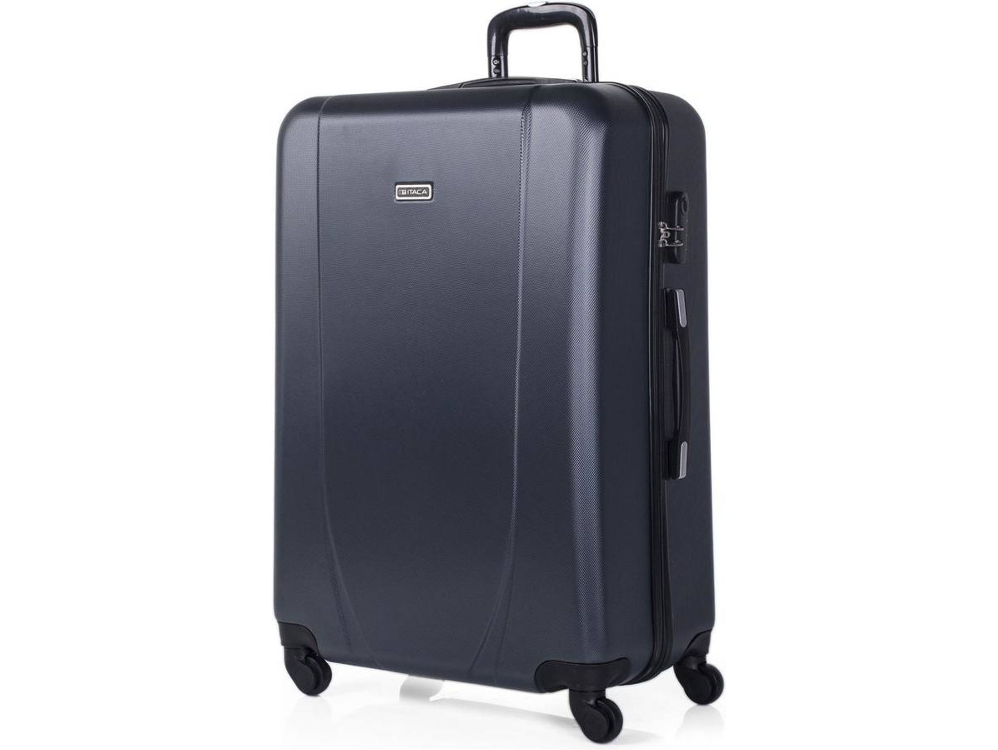 Maleta de Viaje Grandes ITACA Abs Texturizado Malet Negro (50x75x30 cm - 100 L)