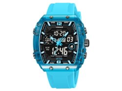 (azul Lago) Elegante Reloj De Pulsera Electrónico Digital Luminoso E Impermeable Para Hombre.