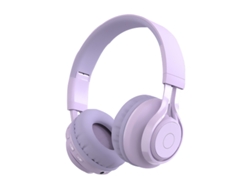 Auriculares con cable, batería de 9 horas de duración y cable de audio morado de 3,5 mm