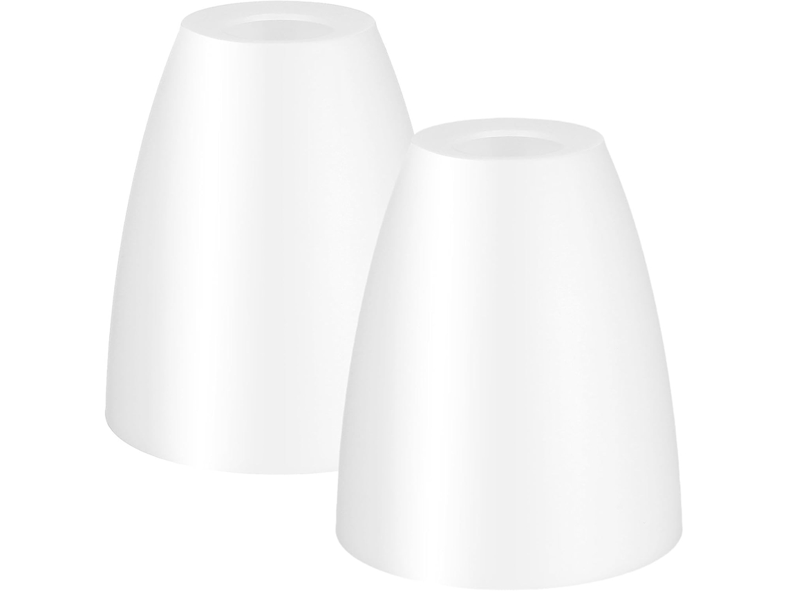 Pantalla De Lámpara Plana De Plástico Blanco En Forma De Herradura De 32 Mm, Accesorio Para Lámpara De Mesilla De Noche.