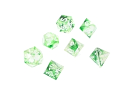 -set De 7 Dados Poliédricos De Resina Semicristalina Para Juegos De Mesa Y Rol