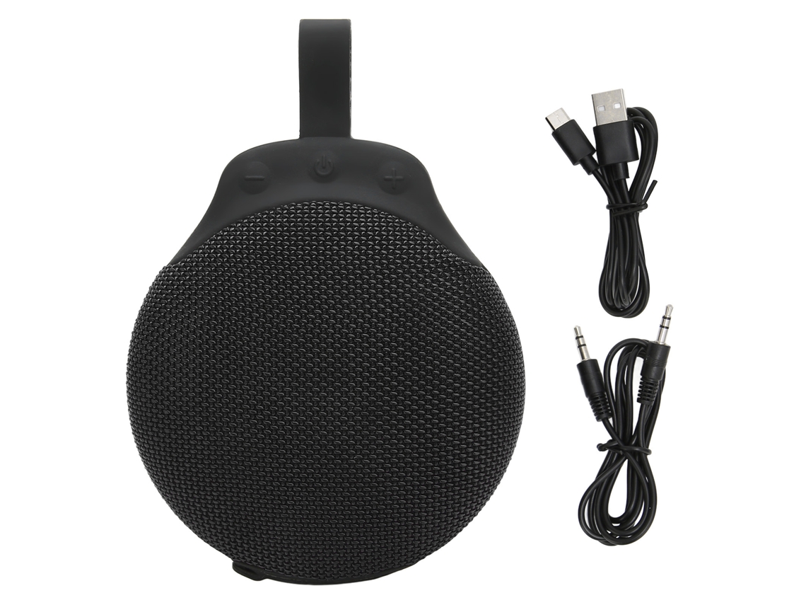Caixa De Som Bluetooth Portátil Ipx7 À Prova D'água Estéreo Com Pareamento Pequena E Compacta Para Casa E Exterior Preta