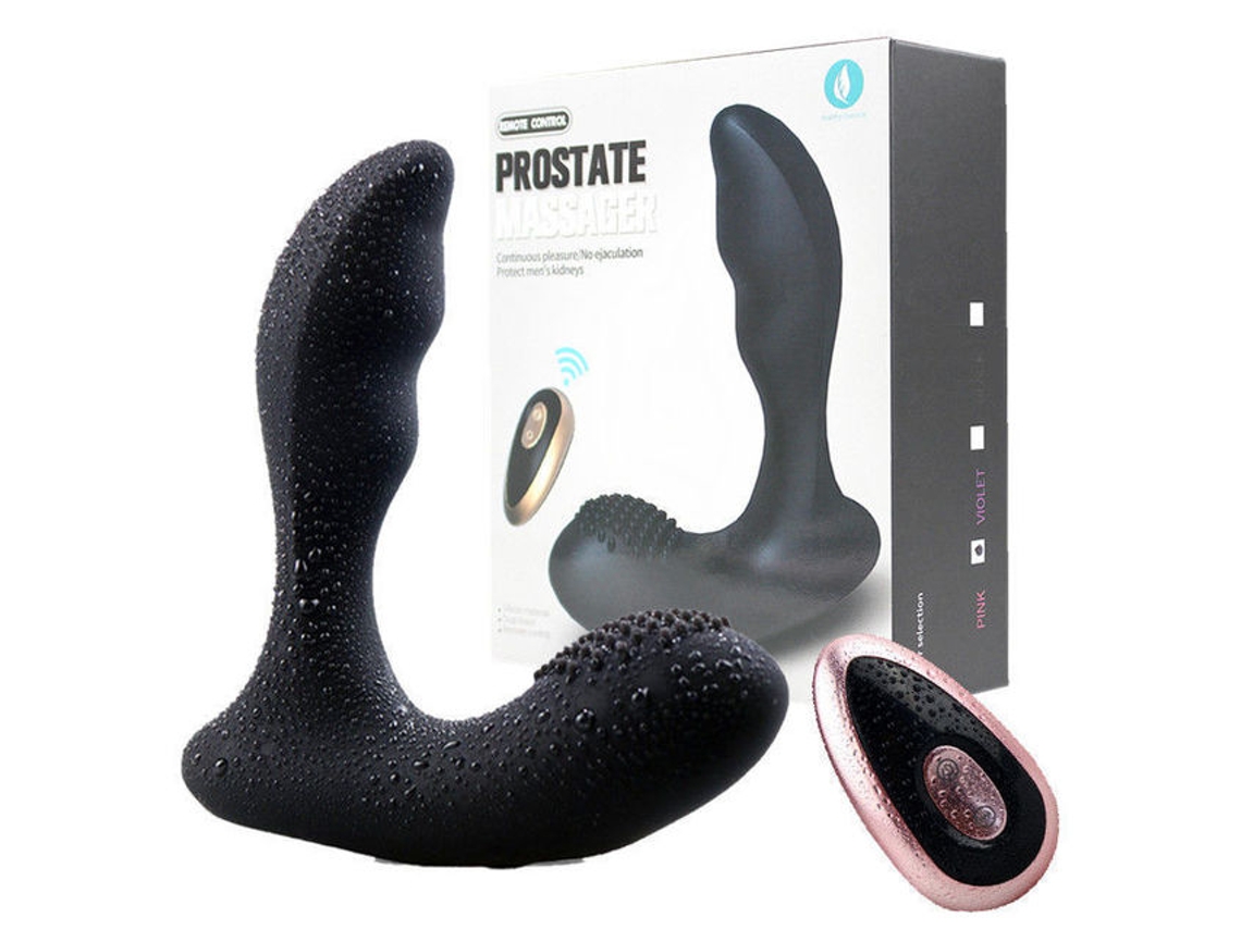 Vibrador Anal Con Control Remoto Con 12 Modos De Vibracin Para Adultos (negro) Yizhood