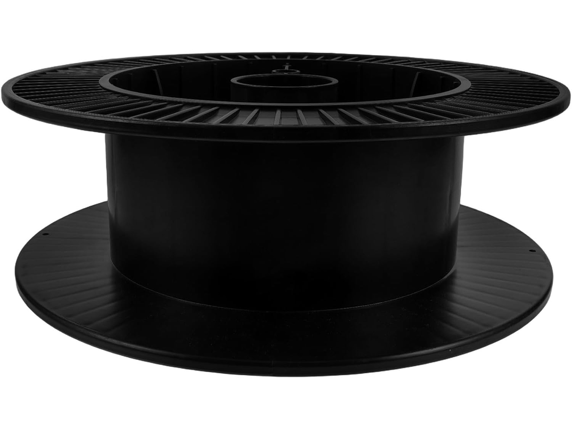 Carrete De Plástico Negro Para Alambre Y Cable.