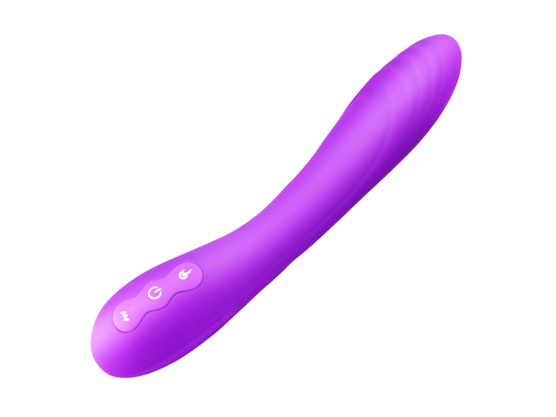 Vibrador De Masaje De Silicona Calentable De 10 Frecuencias Para Mujeres (prpura)