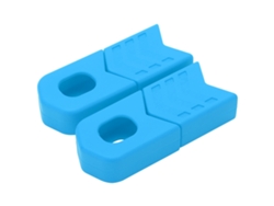 4pcs Capas De Proteção De Mancal De Bicicleta Em Silicone Universal Para Mtb Dh Fr Am Xc Azul