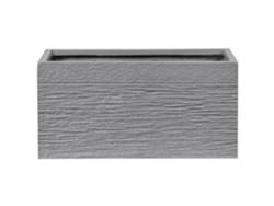 Maceta pequeña BELIANI Myra de Mezcla de arcilla y fibras Gris 50x23x24