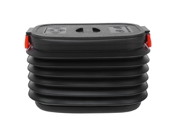 Cubo Plegable De 37 Litros Con Tapa Para Camping, Picnics, Pesca Y Barbacoa.