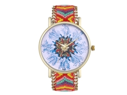 Reloj De Pulsera Analógico De Cuarzo Para Parejas, De Aleación, Con Correa De Lana, Diseño Elegante E Informal.