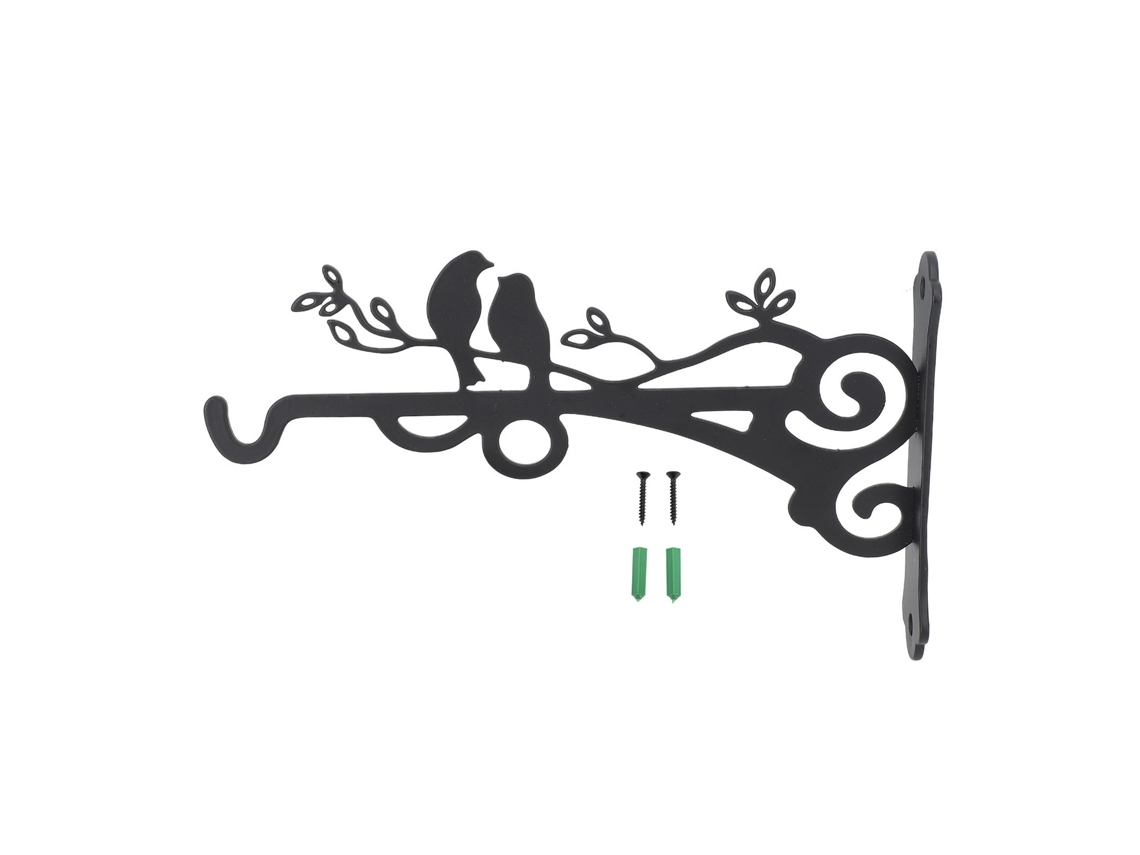 Soporte Colgante Decorativo De Hierro Con Gancho De Pared Y Tornillos Para Macetas, Cestas Y Pájaros.