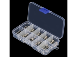 50 Piezas 10 Valores Fusibles De Vidrio De Quick Blow Fast Blow Caja Asortida 20mm
