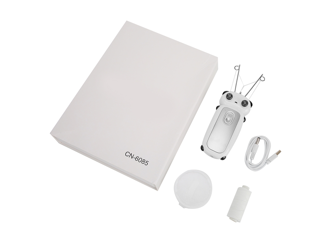 Máquina Eléctrica De Depilación Facial Y Corporal Epilador De Hilo De Algodón Para Hogar (negroblanco)