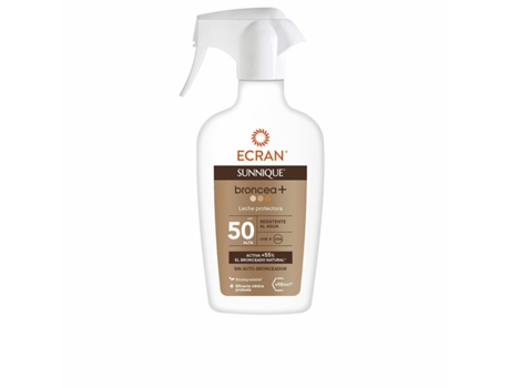 Leche Solar Ecran Sunnique Broncea+ Bronceador Spf 50 (270 ml)