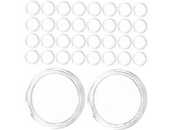 Caja De Plástico Transparente Para 100 Monedas, Ideal Para Guardar Cápsulas Redondas.