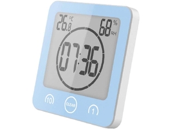 Display Lcd Digital À Prova D'Água Respingo Relógio de Parede Do Banheiro Chuveiro Temporizador Temperatura