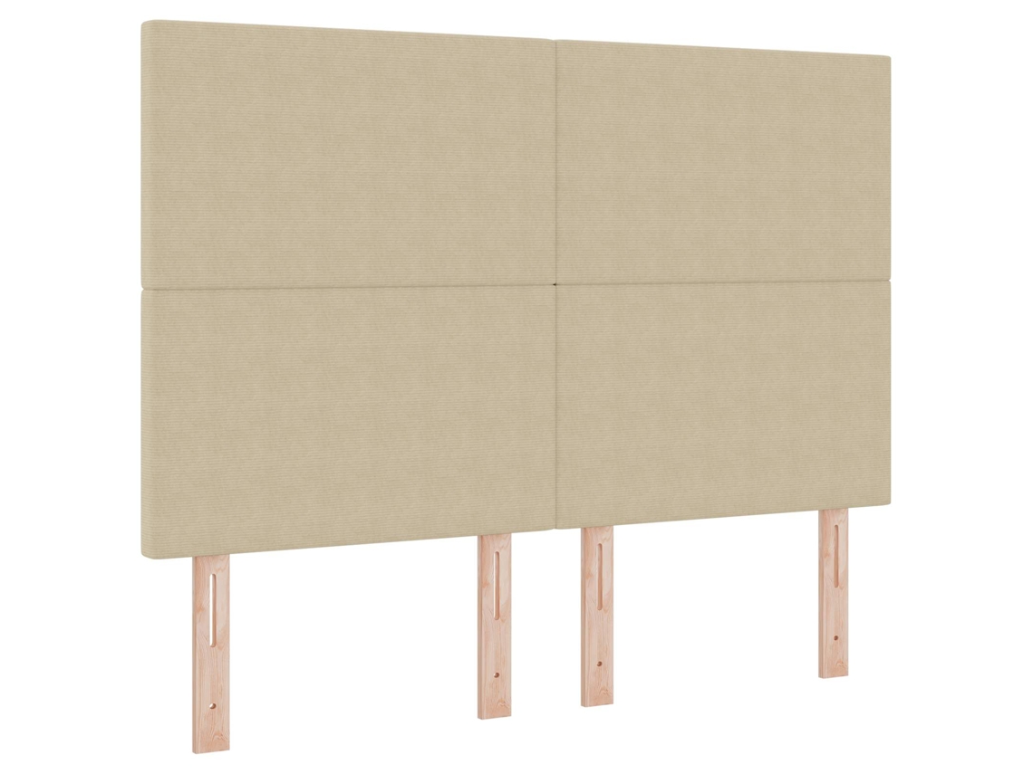 Maison Exclusive - Cabecero Led Con Tiras Led Verde Grisáceo 160 Cm Tela De Pana