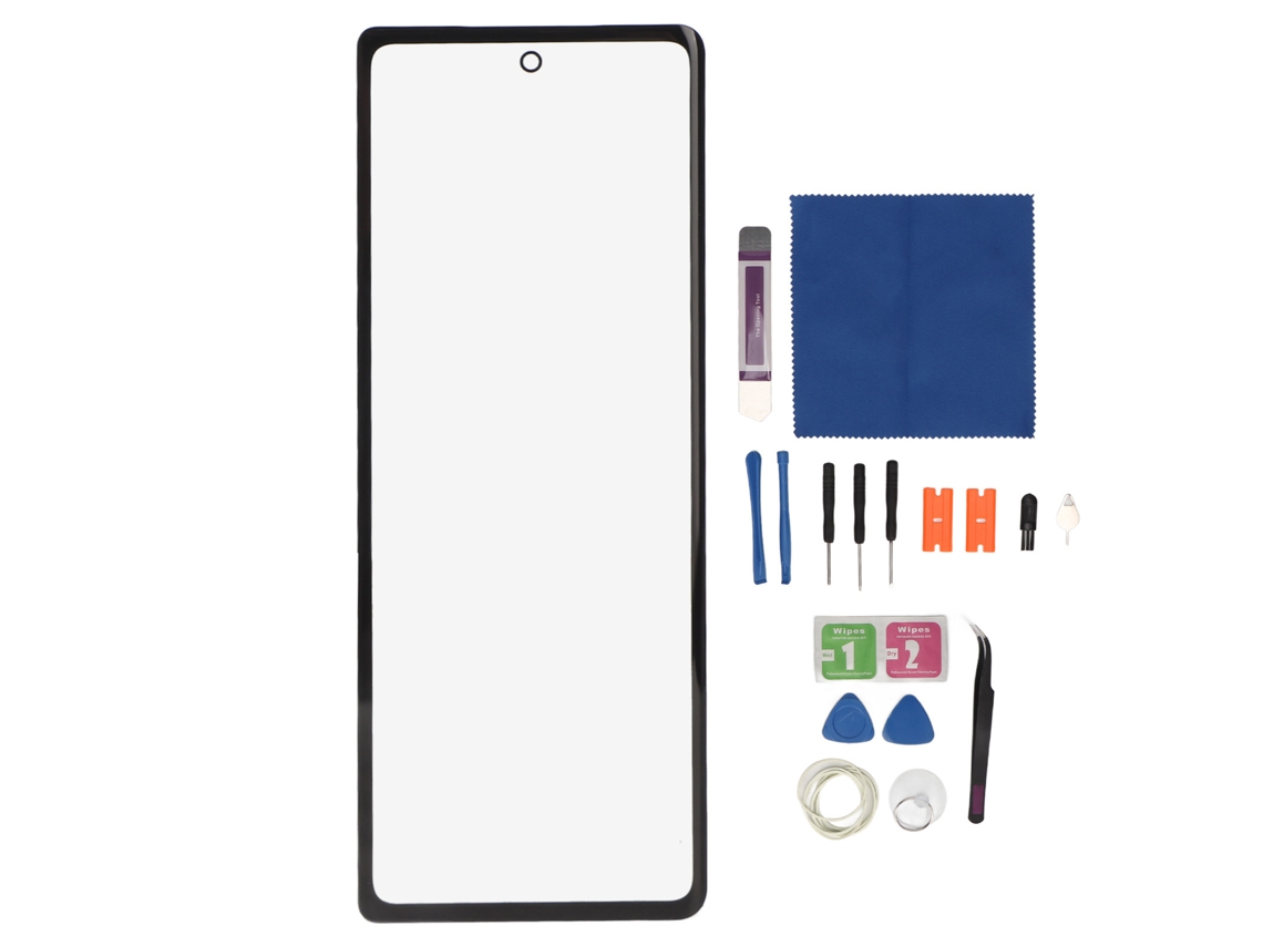 Pantalla De Cristal Externa Para Samsung Galaxy Z Fold 2 5g F916 Con Kit De Reparación Profesional.