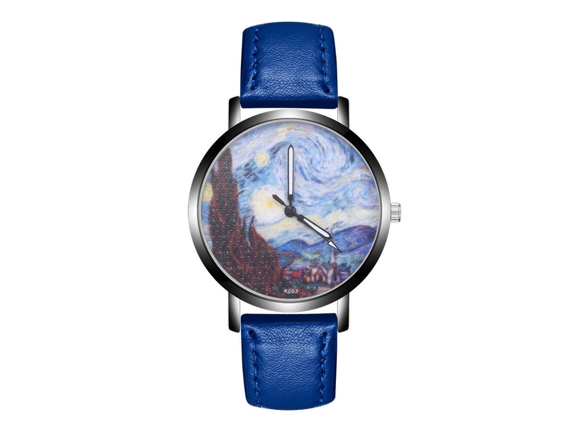 Reloj De Cuarzo Analógico De Ocio Fashionable Para Mujer Y Hombre Azul
