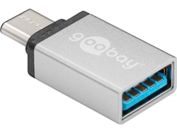 Adaptador GOOBAY 56620 (USB-C - Plata)